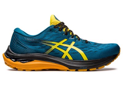 Tenis Para Correr Asics Gt-2000 11 Tr Hombre Azules Dorados Amarillos | MX3212-971