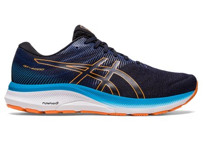 Tenis Para Correr Asics Gt-4000 3 (2E) Hombre Negros Naranjas | MX1179-760
