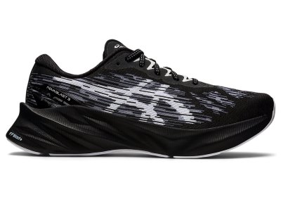 Tenis Para Correr Asics Novablast 3 Hombre Negros Blancos | MX5840-549