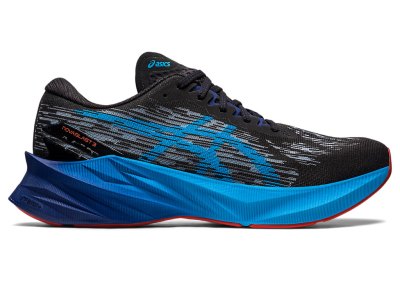 Tenis Para Correr Asics Novablast 3 Hombre Negros Azules | MX8564-284