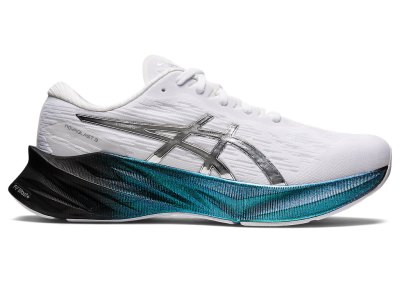 Tenis Para Correr Asics Novablast 3 Platinum Hombre Blancos Plateados | MX0280-649