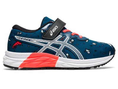 Tenis Para Correr Asics PRE EXCite 7 Niños Azules Blancos | MX0059-926