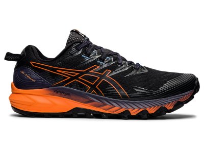 Tenis Para Trail Running Asics Gel-trabuco 10 Hombre Negros Naranjas | MX2592-850