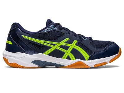 Tenis de Voleibol Asics Gel-rocket 10 (2E) Hombre Negros Verdes | MX9418-380