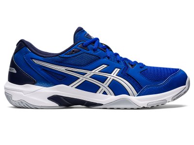 Tenis de Voleibol Asics Gel-rocket 10 Hombre Azules Plateados | MX6337-483