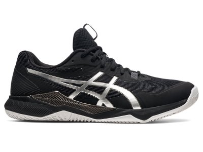 Tenis de Voleibol Asics Gel-tactic Hombre Negros Plateados | MX6474-519