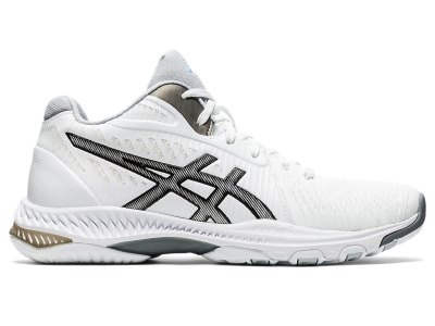 Tenis de Voleibol Asics Netburner Ballistic FF MT 2 Mujer Blancos Negros | MX6158-251