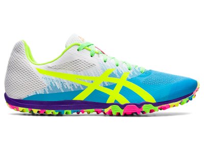 Tenis Track & Field Asics Hyper XC 2 Hombre Turquesa Claro Amarillos | MX0487-304