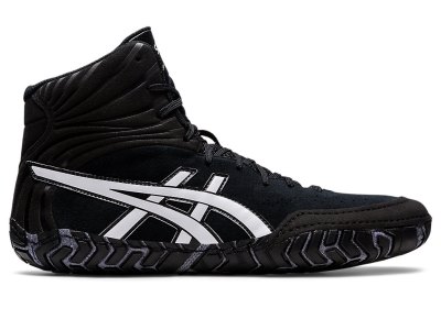 Zapatillas Wrestling Asics Aggressor 5 Hombre Negros Blancos | MX3592-757