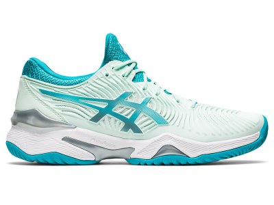 Zapatos de Tenis Asics Court FF 2 Mujer Verde Menta Turquesa Oscuro | MX9442-521