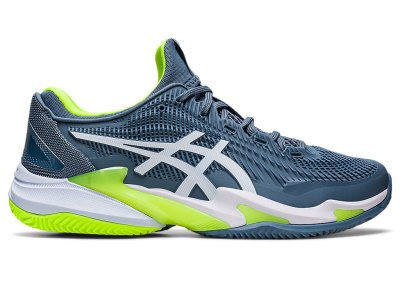 Zapatos de Tenis Asics Court FF 3 Clay Hombre Grises Azules Blancos | MX3148-251