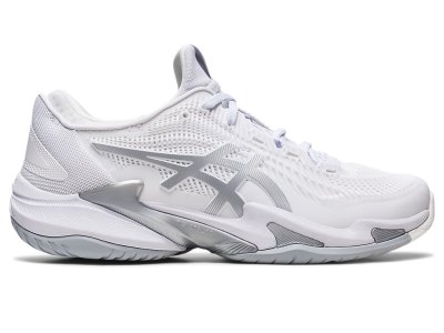 Zapatos de Tenis Asics Court FF 3 Mujer Blancos Plateados | MX4465-212