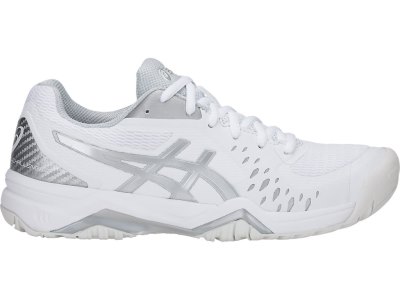 Zapatos de Tenis Asics Gel-challenger 12 Mujer Blancos Plateados | MX2551-730