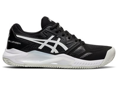 Zapatos de Tenis Asics Gel-challenger 13 Clay Mujer Negros Blancos | MX2631-873