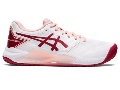 Zapatos de Tenis Asics Gel-challenger 13 Mujer Blancos Rojos Oscuro | MX9999-287