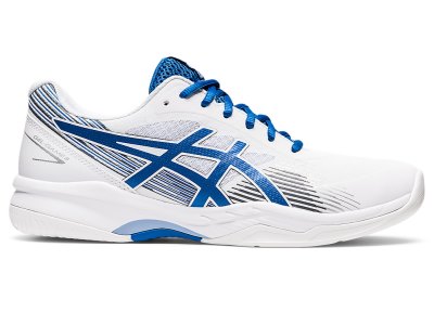 Zapatos de Tenis Asics Gel-game 8 Hombre Blancos Azules | MX8253-062