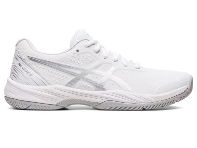 Zapatos de Tenis Asics Gel-game 9 Mujer Blancos Plateados | MX9844-395