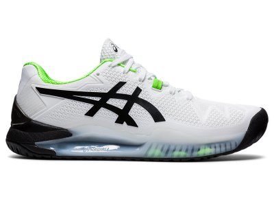 Zapatos de Tenis Asics Gel-resolution 8 Hombre Blancos Verdes | MX8357-992