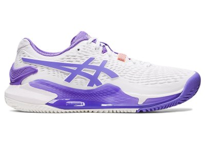 Zapatos de Tenis Asics Gel-resolution 9 Clay Mujer Blancos Morados | MX9137-756