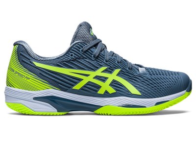 Zapatos de Tenis Asics Solution Speed FF 2 Clay Hombre Grises Azules Verdes | MX2828-750