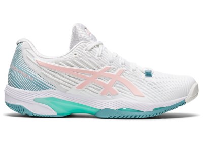 Zapatos de Tenis Asics Solution Speed FF 2 Mujer Blancos Rosas | MX5088-435