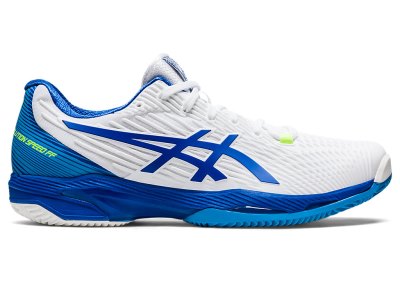 Zapatos de Tenis Asics Solution Speed FF 2 Clay Hombre Blancos Azules | MX8146-978