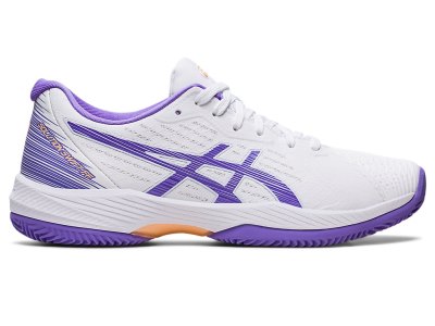 Zapatos de Tenis Asics Solution Swift FF Clay Mujer Blancos Morados | MX6423-565
